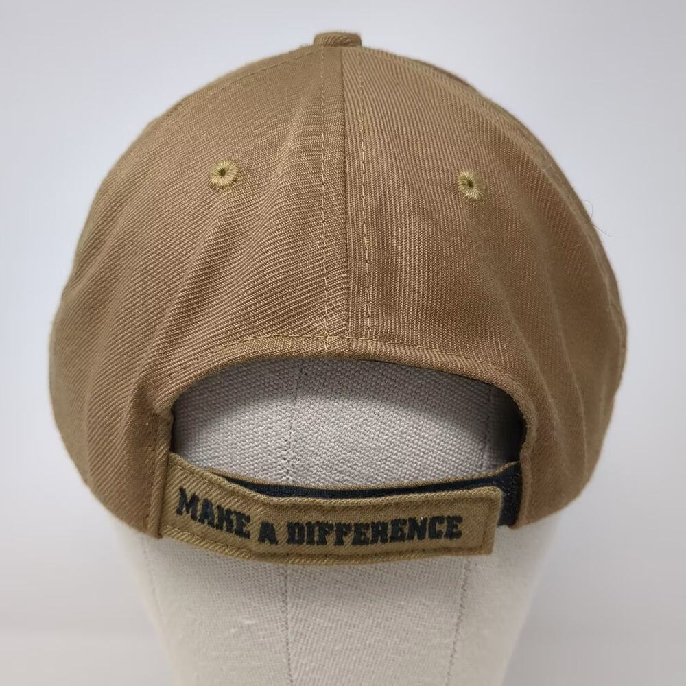 The Corps Baseball Cap Brown Yellow One Size Hat Embroidered Keystone 26 Us Flag View 6